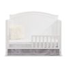 SF Home Solid Wood Toddler Bed Rail in White Finish - Crib Sold Separately