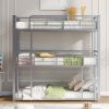 Metal Twin Size Triple Bunk Bed