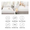 4 Count Tulip Pattern  Comforter Set Basics All-Season Bedding Sets White Comforter Tulip Pattern
