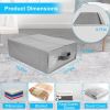 4Pcs Bed Sheet Set Organizers Foldable Bedsheets Storage Bins
