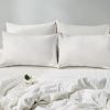 4 Count Tulip Pattern  Comforter Set Basics All-Season Bedding Sets White Comforter Tulip Pattern