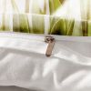 4 Count Tulip Pattern  Comforter Set Basics All-Season Bedding Sets White Comforter Tulip Pattern